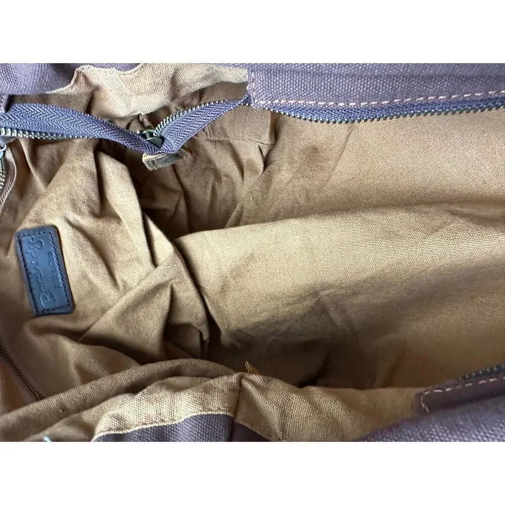 Vintage Berchirly Men's Brown Military Canvas Shoulder Straps Messenger Bag